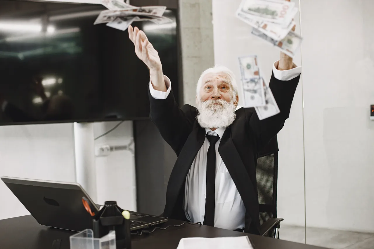 Professional celebrating a successful career transition